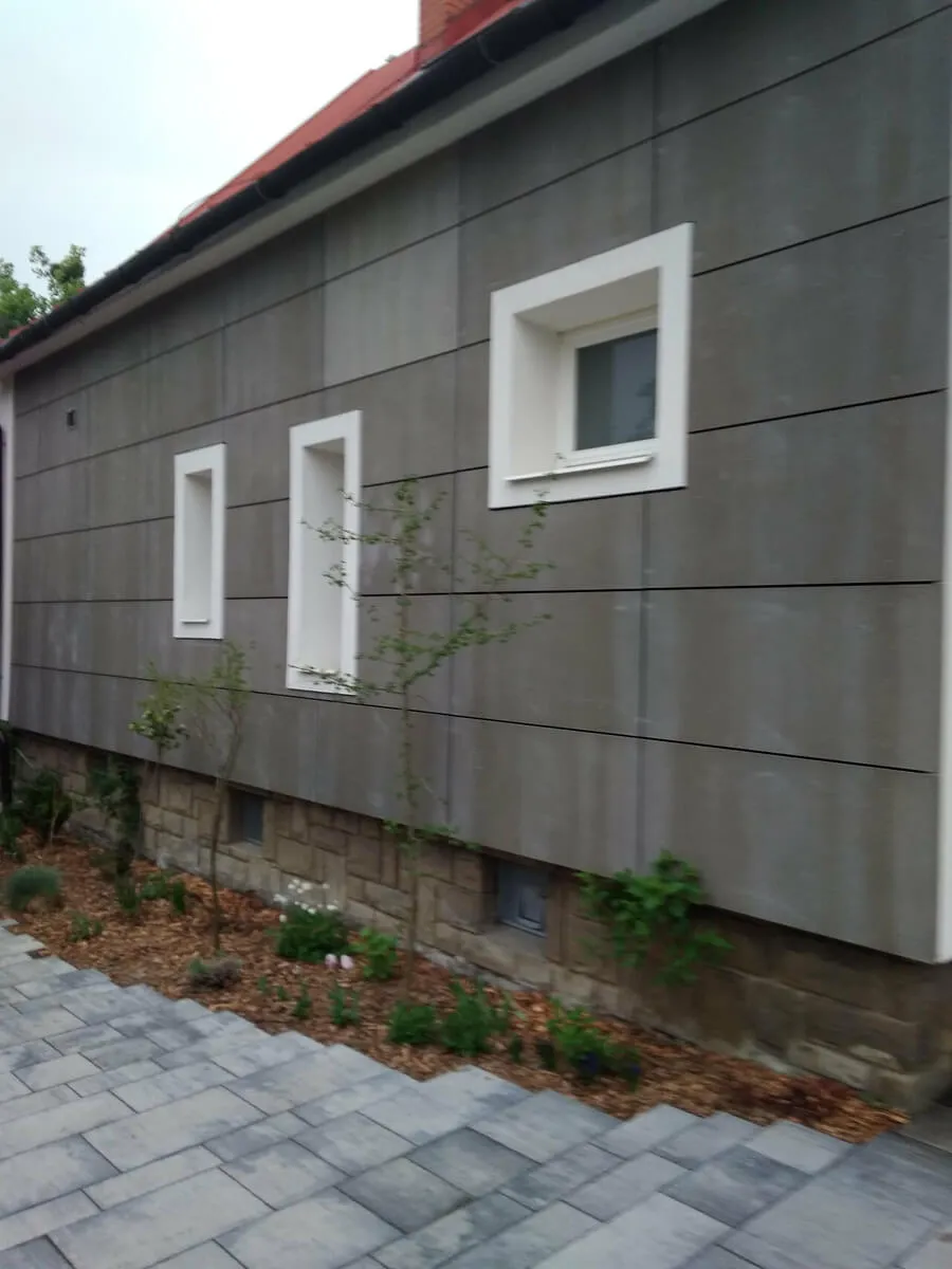 Cetris fasada Bordovice – realizace KVALITYSTAV s.r.o., Kopřivnice
