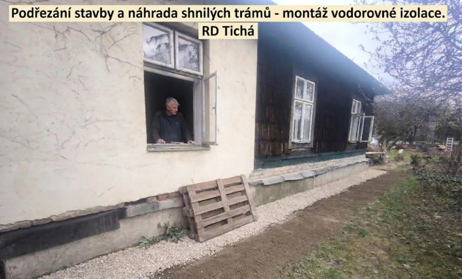Podrezani stavby nahrada tramu izolace – realizace KVALITYSTAV s.r.o., Kopřivnice